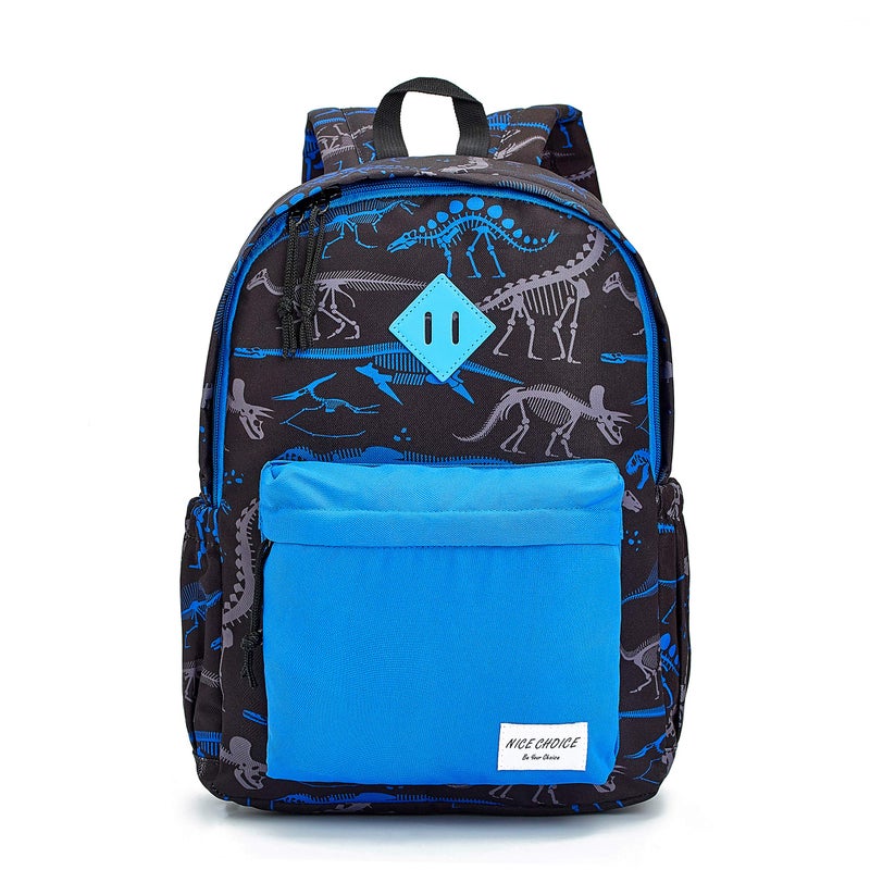 NICE CHOICE Preschool Backpack Little Kid Toddler Kindergarten School Backpacks for Boys and Girls with Chest Strap(15inch, Dinosaur) - Image 1